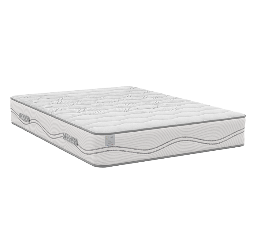 Matelas ressorts ensachés et mémoire de forme, ferme et anti-acariens