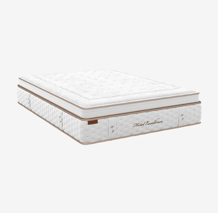Matelas ressorts ensachés 9 zones et mousse soft, laine naturelle 37 cm