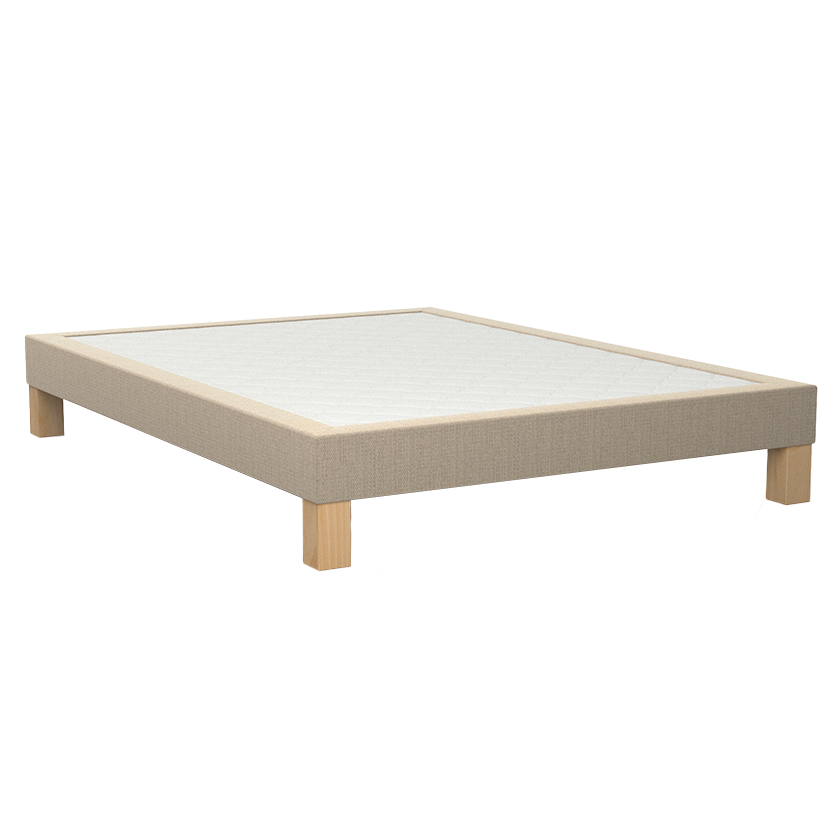 Sommier à lattes sapin massif ferme, tissu 3D ventilé multi-coloris