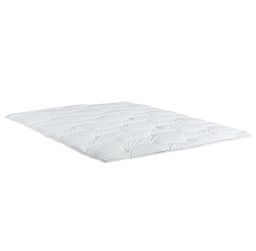 Surmatelas fibres Microgel moelleux, percale 91 fils/cm² tissage ultraserré