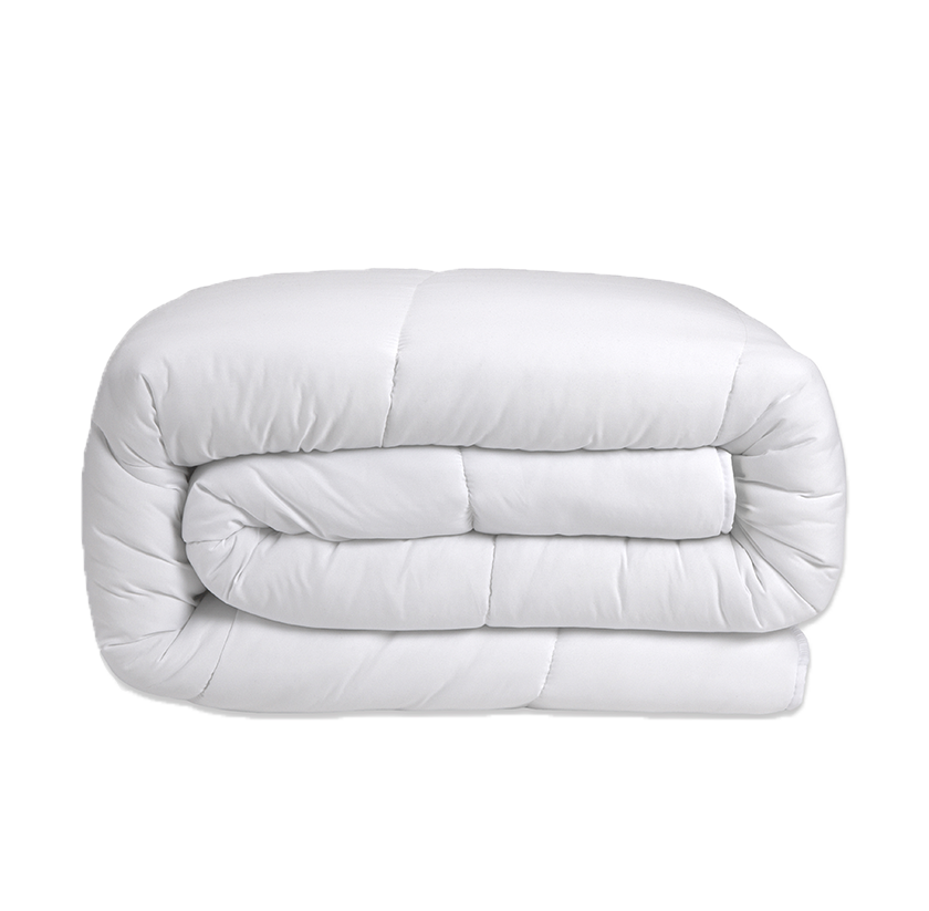 Couette chaude fibres Airbel, microfibre toucher soie et piquage linéaire