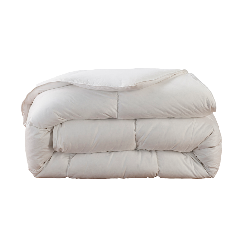 Couette légère duvet de canard anti-acariens végétal, thermorégulante