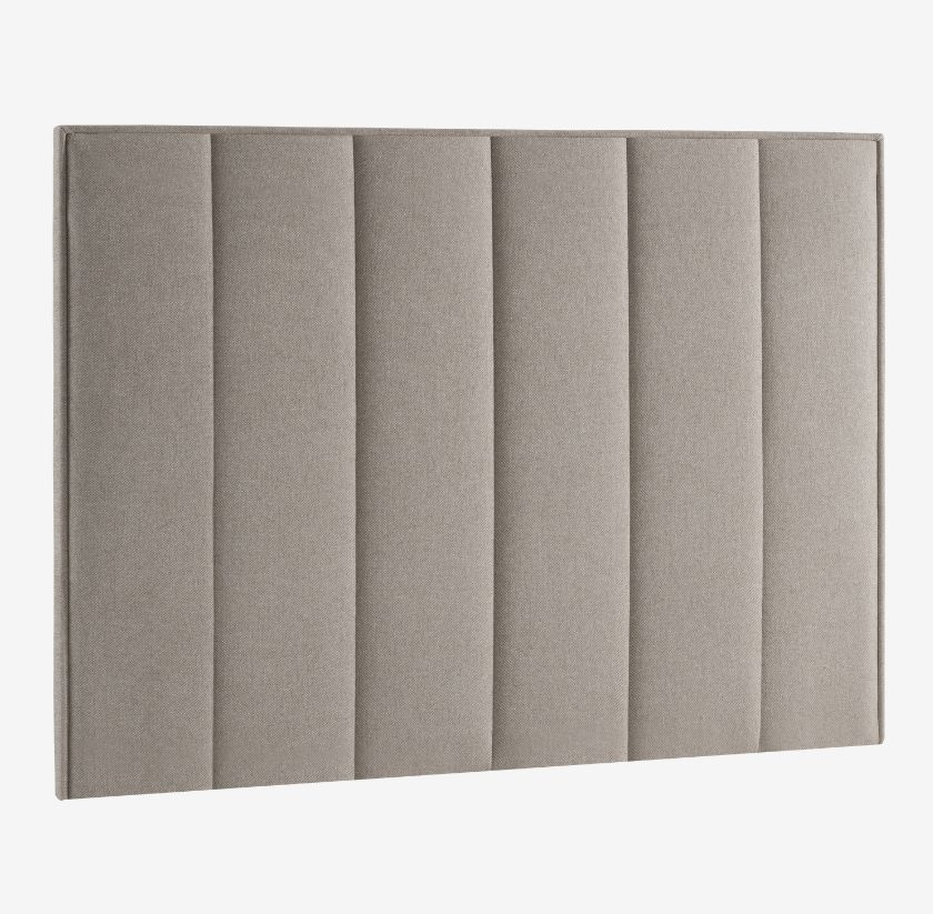 Tête de lit tapissier 135 cm, ossature sapin massif garnissage mousse et ouate