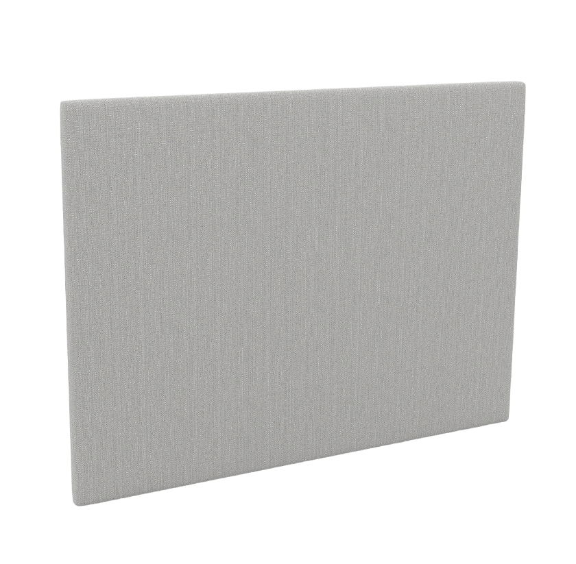 Tête de lit tapissier 118 cm sur glissières au sol, 3 coloris au choix