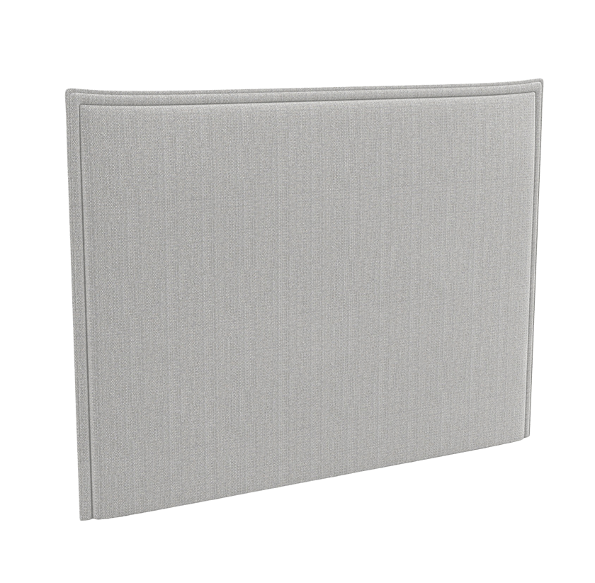 Tête de lit tapissier contour pincé, 118 cm glissières montées coloris au choix