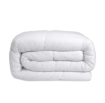 Couette chaude fibres Airbel, microfibre toucher soie et piquage linéaire