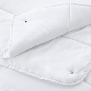 Couette duo 4 saisons fibres Airbel, enveloppe microfibre toucher soie anti-acariens