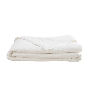 Couette estivale soie sauvage respirante, enveloppe percale de coton