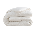 Couette duvet de canard thermorégulant, percale de coton piquage cloisonné