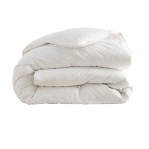 Couette duvet de canard thermorégulant, percale de coton piquage cloisonné