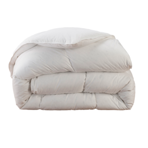 Couette tempérée duvet de canard thermorégulant, confort naturel toutes saisons