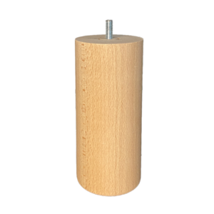 Jeu de 4 pieds cylindriques bois, hauteur 10, 15 ou 20 cm, fabriqués en France