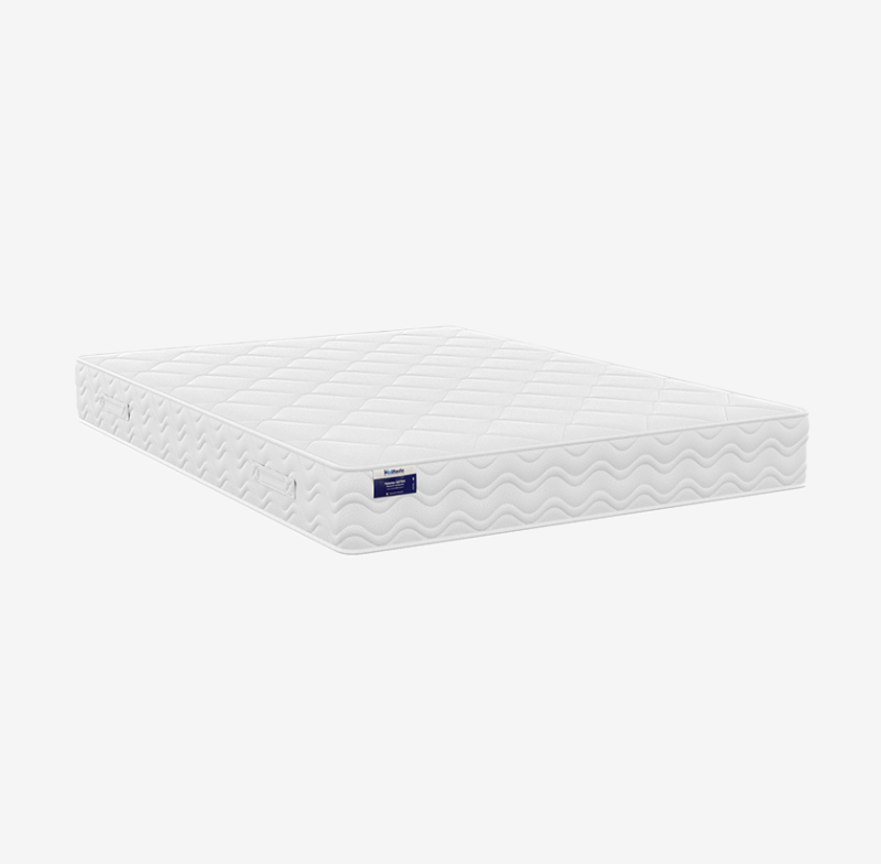 Matelas à ressorts ensachés ferme, garnissage laine et fibres hypoallergéniques