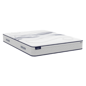 Matelas ressorts ensachés et mémoire de forme 50 kg/m³, confort morphologique thermorégulant