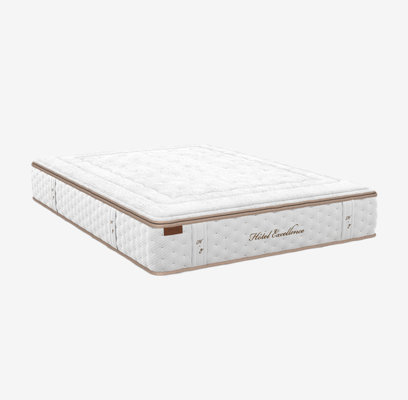 Matelas ressorts ensachés thermorégulant, laine naturelle et 9 zones de soutien