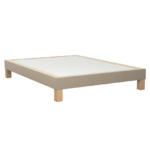 Sommier à lattes sapin massif ferme, tissu 3D ventilé multi-coloris
