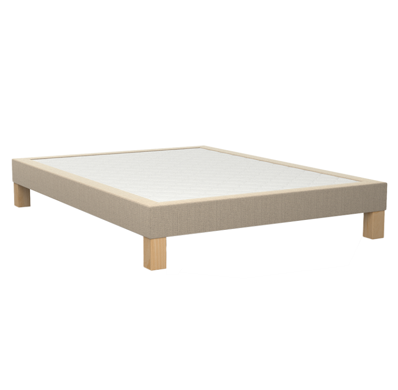 Sommier à lattes sapin massif ferme, tissu 3D ventilé multi-coloris