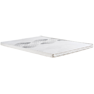 Surmatelas latex 100% naturel 70 kg/m³, 5 zones de soutien anti-acariens