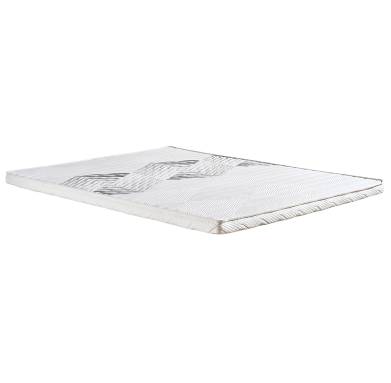 Surmatelas latex 100% naturel 70 kg/m³, 5 zones de soutien anti-acariens