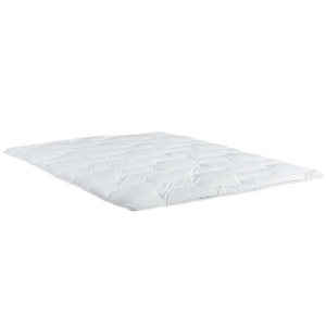 Surmatelas fibres Microgel moelleux, percale 91 fils/cm² tissage ultraserré