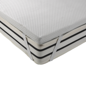 Surmatelas mousse viscoélastique 6 cm 50 kg/m³, thermosensible housse lavable en machine