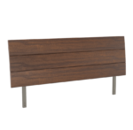 Tête de lit bois décor 3 lames, hauteur ajustable compatible sommiers bois décor