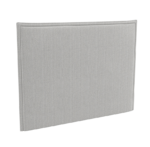 Tête de lit tapissier contour pincé, 118 cm glissières montées coloris au choix