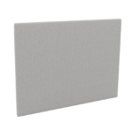 Tête de lit tapissier 118 cm sur glissières au sol, 3 coloris au choix