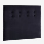 Tête de lit tapissier capitonnée 135 cm, simili cuir ou velours coloris au choix