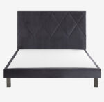 Tête de lit tapissier 110 cm, ossature bois massif multitude de coloris