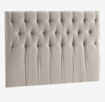 Tête de lit tapissier capitonnage main, sapin massif style moderne coloris au choix